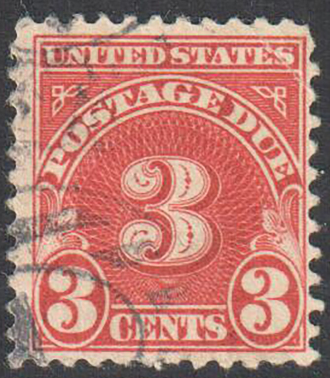 SC#J72 - 3c Postage Due Single Used