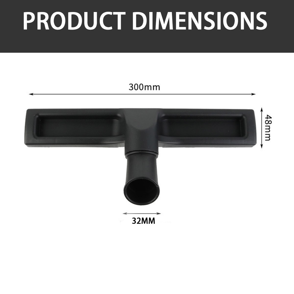 Universal 12" Vacuum Cleaner Attachment Floor Brush Tool 1.25" 1-1/4" 32mm