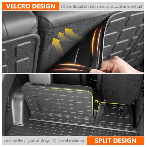 Cargo Mat Trunk Mat+Backrest Mat Compatible with 2018-2024 Chevy Traverse