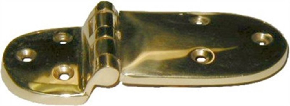 3/8" Offset Ice Box Door Hinge Cast Brass