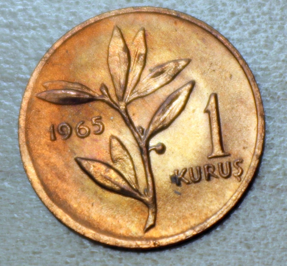 1965 Turkey 1 Kurus Unc.