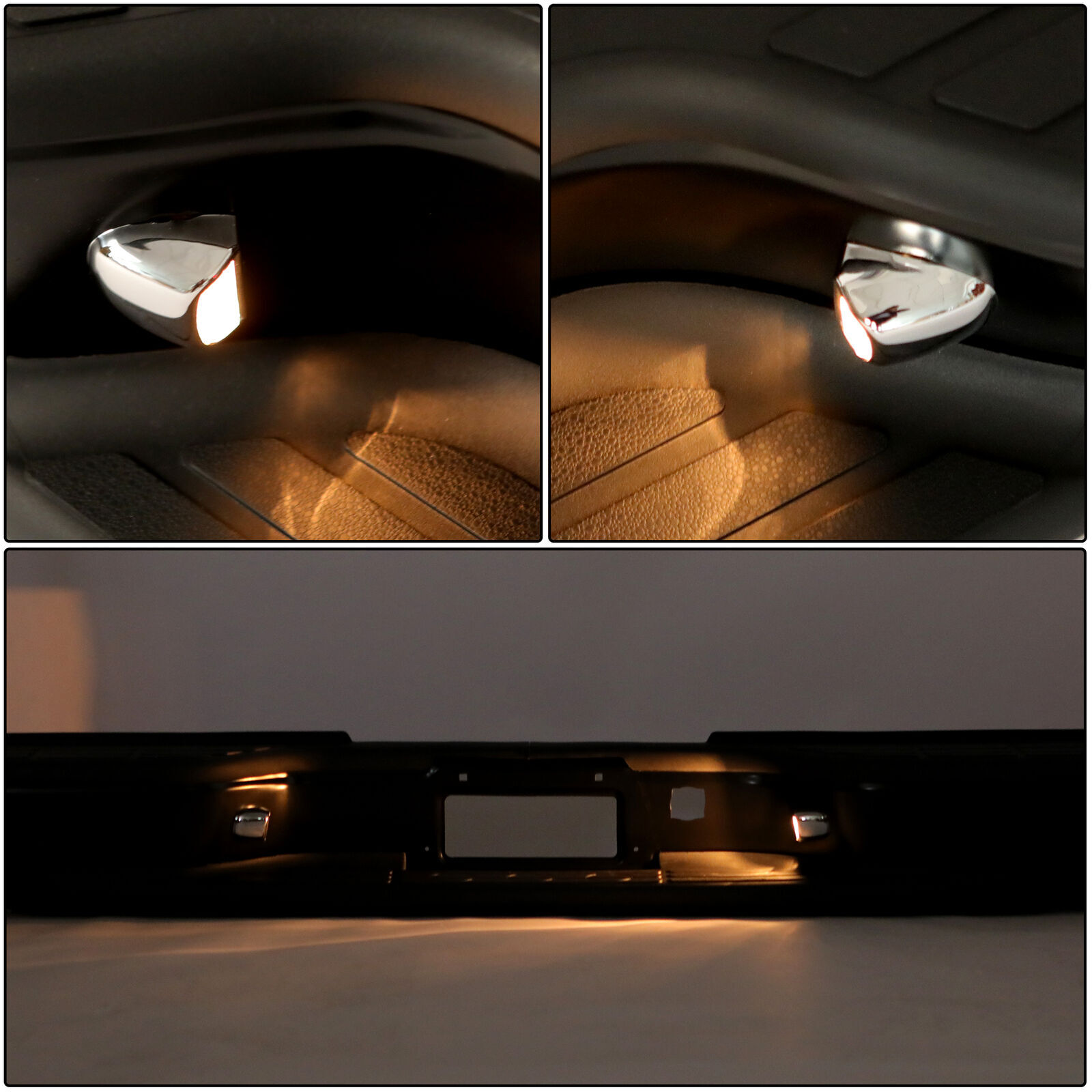 Black Rear Step Bumper Face Bar For Chevy Silverado GMC Sierra 1500 2500 99-07