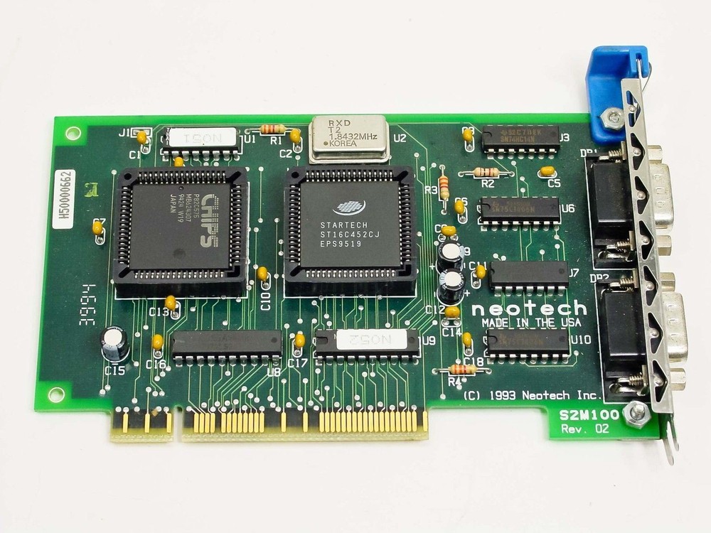 NeoTech Dual RS-232 Async Adapter Microchannel S2M100