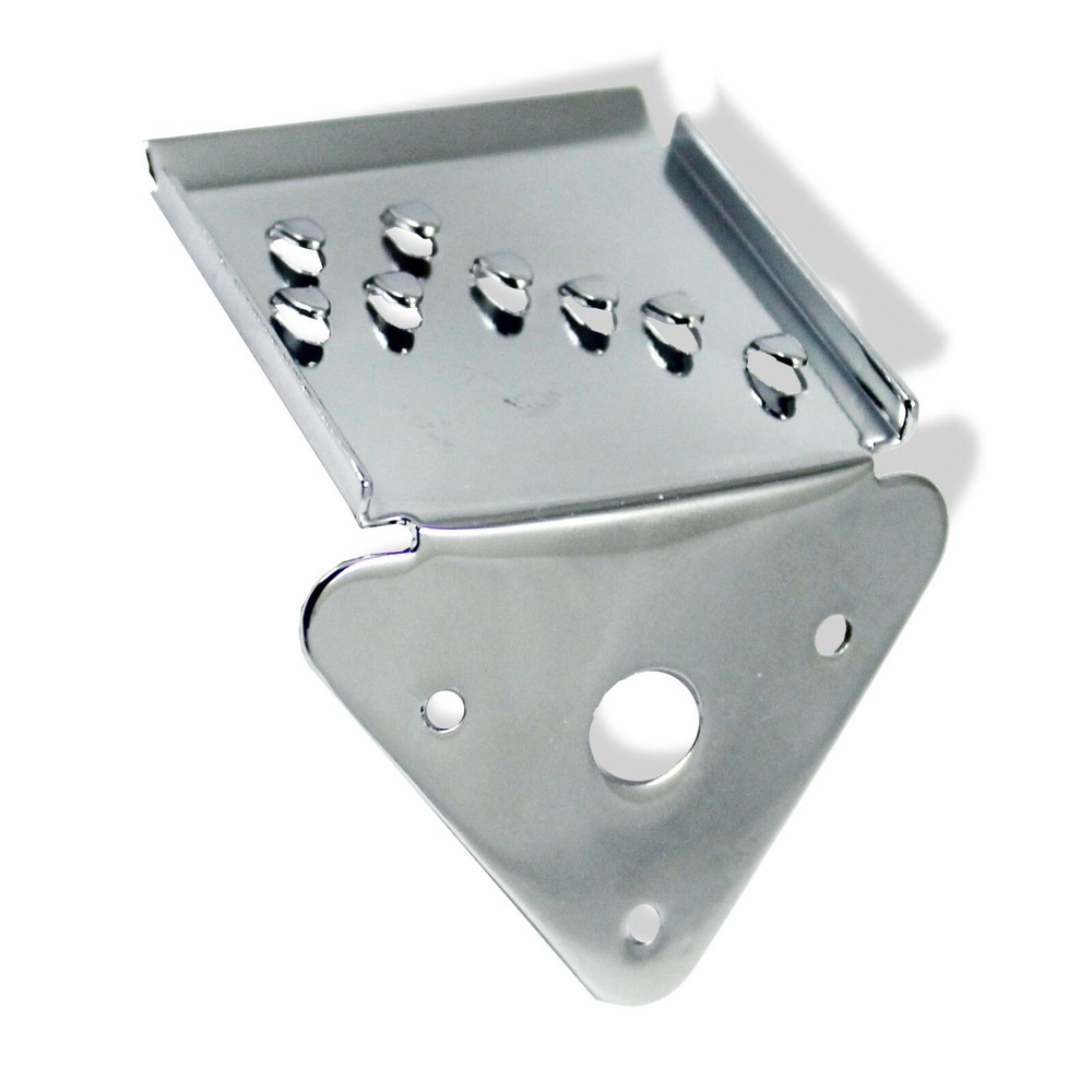 Tailpiece Mandolin Screw on Clamshell Style Chrome 109605CH