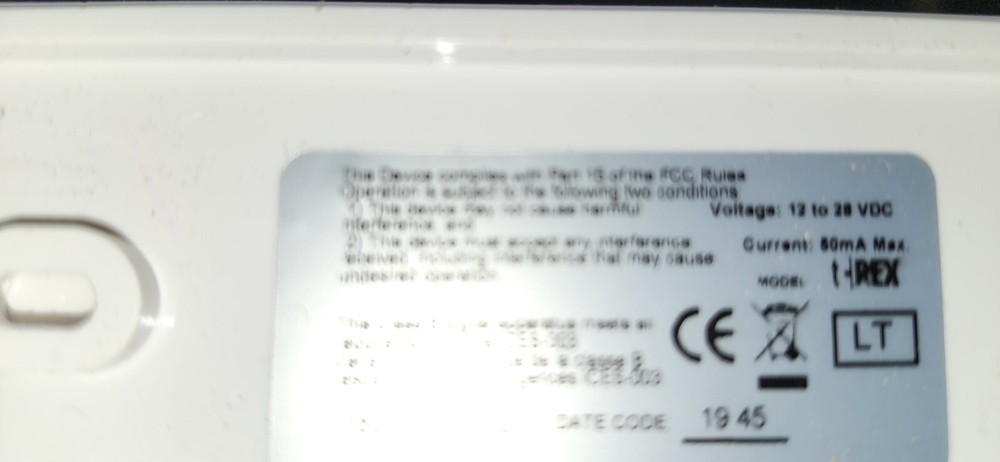 Kantech T Rex LT Request To Exit Detector New