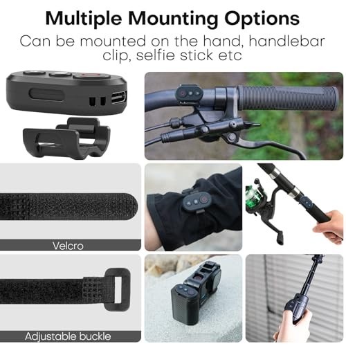 Bluetooth Remote Controller for DJI Osmo Action 360/6/5 Pro/4, Wireless Remote w