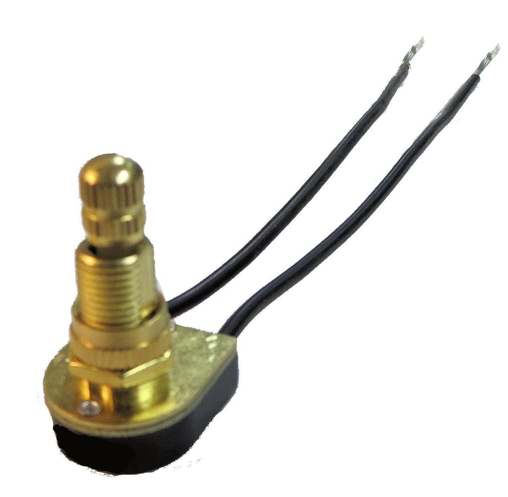 Brass single pole off/on rotary switch 5/8 pipe TR-310