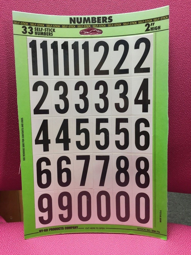 Self-Stick Vinyl  2" Letters   33 Pieces