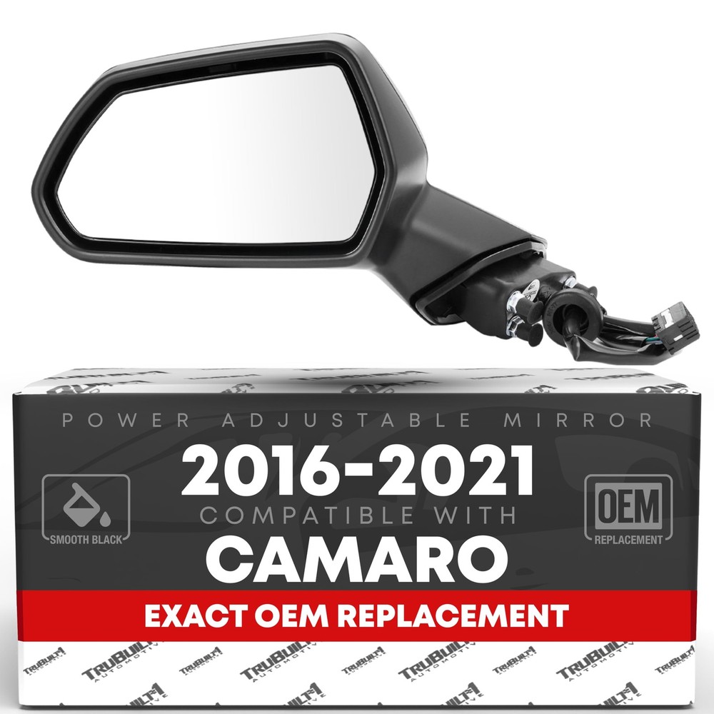 Chevrolet Camaro Driver Side Mirror Replacement - Powered Adjustment, Non-Fol...
