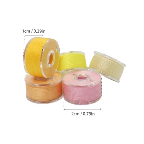 36 Pcs Bobbins and Sewing Threads with Bobbin Case, Assorted Colors Sewing