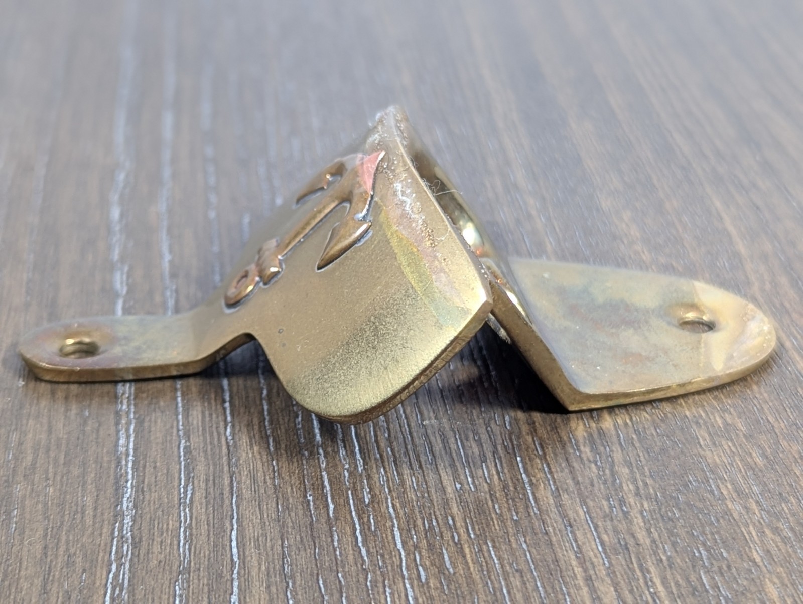 VTG Nautical Brass Bottle Opener Maritime Anchor Emboss Design Wall Mount Sail