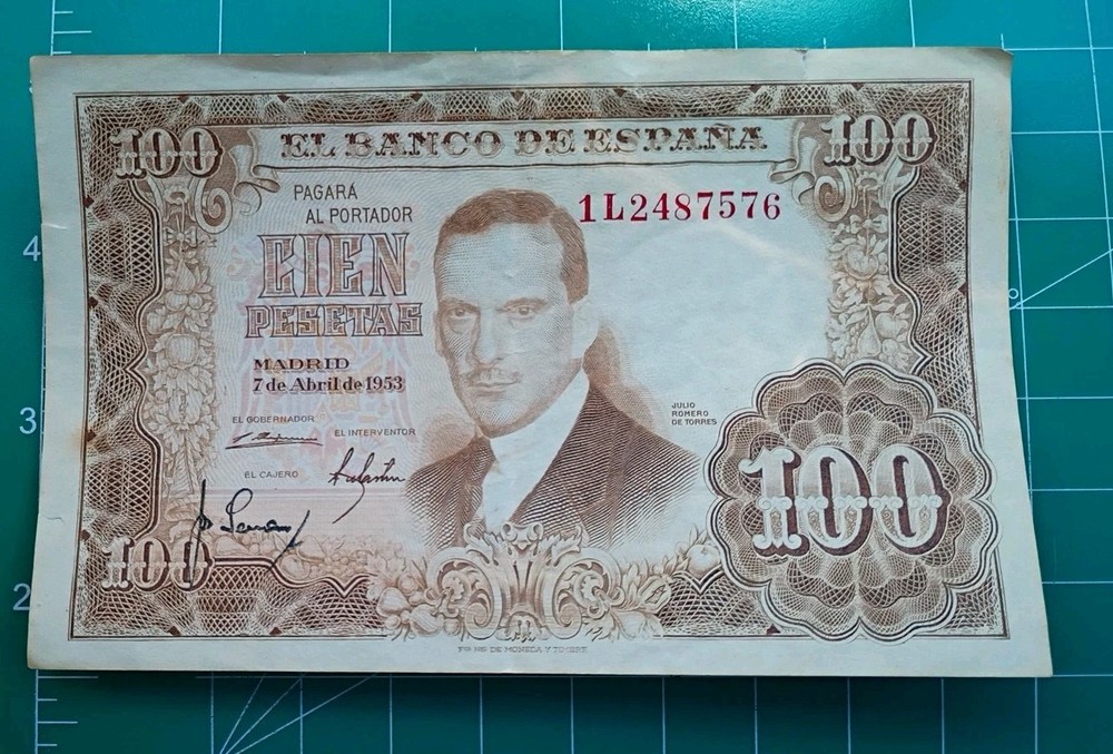 1953 Spain 100 Pesetas