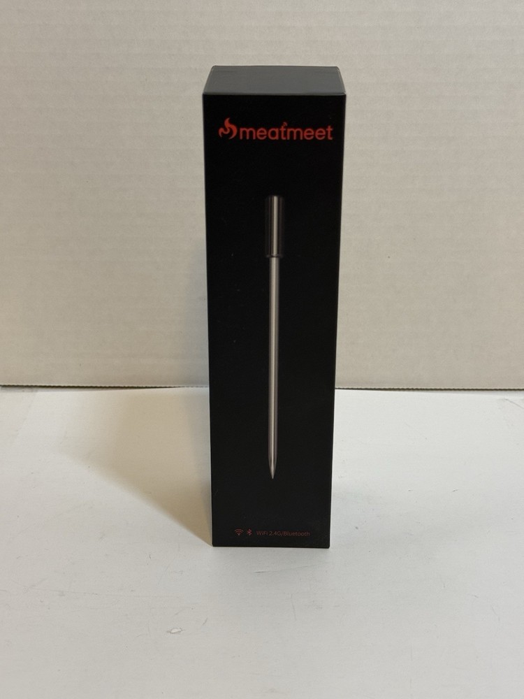 MeatMeet Pro Smart WiFi & Bluetooth Wireless Meat Thermometer – Open Box