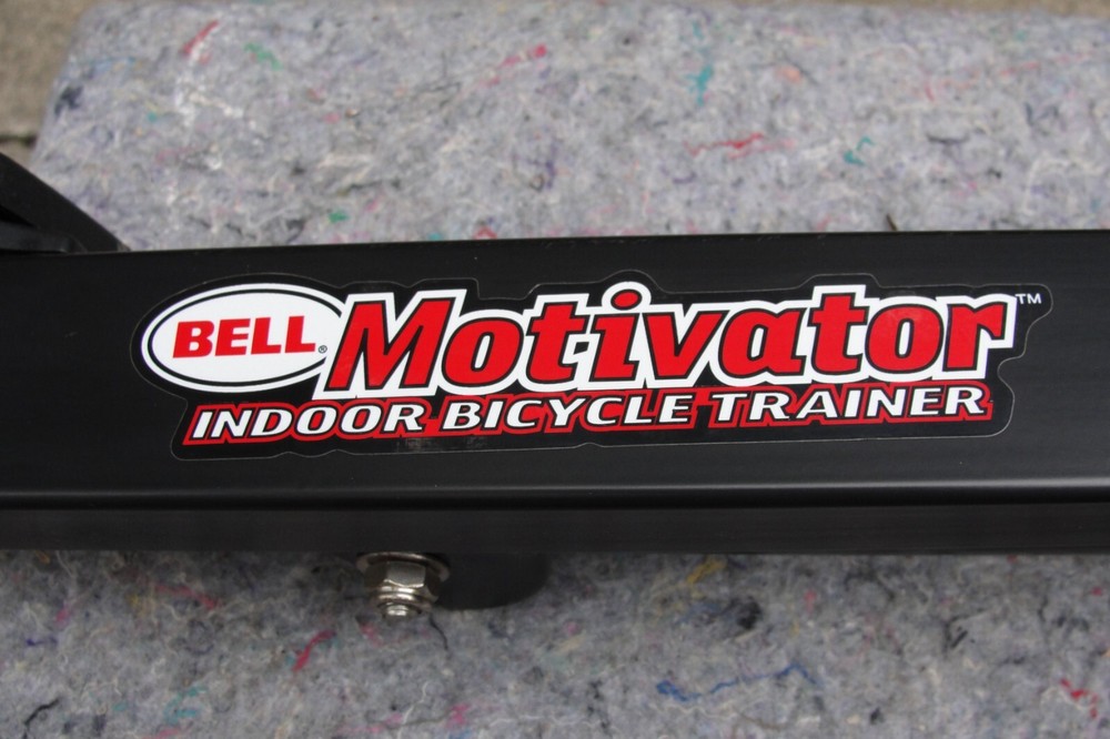 Bell Motivator Cycle Trainer & Saris Front Wheel Block.