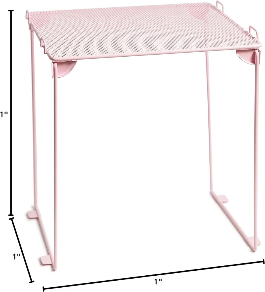 U Brands Blush Mesh Locker Organization Kit, Includes Magnetic Cup, Folding