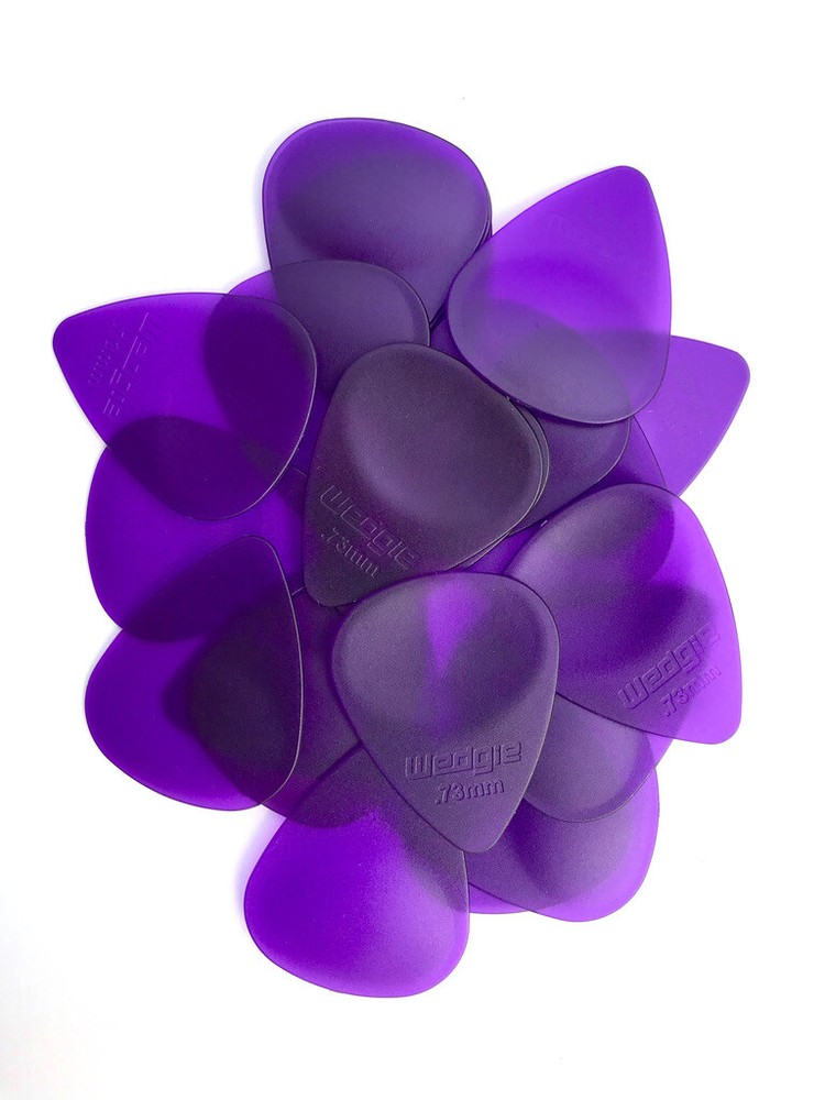 Wedgie Clear XL Guitar Picks | .73mm | Purple | 36 pcs