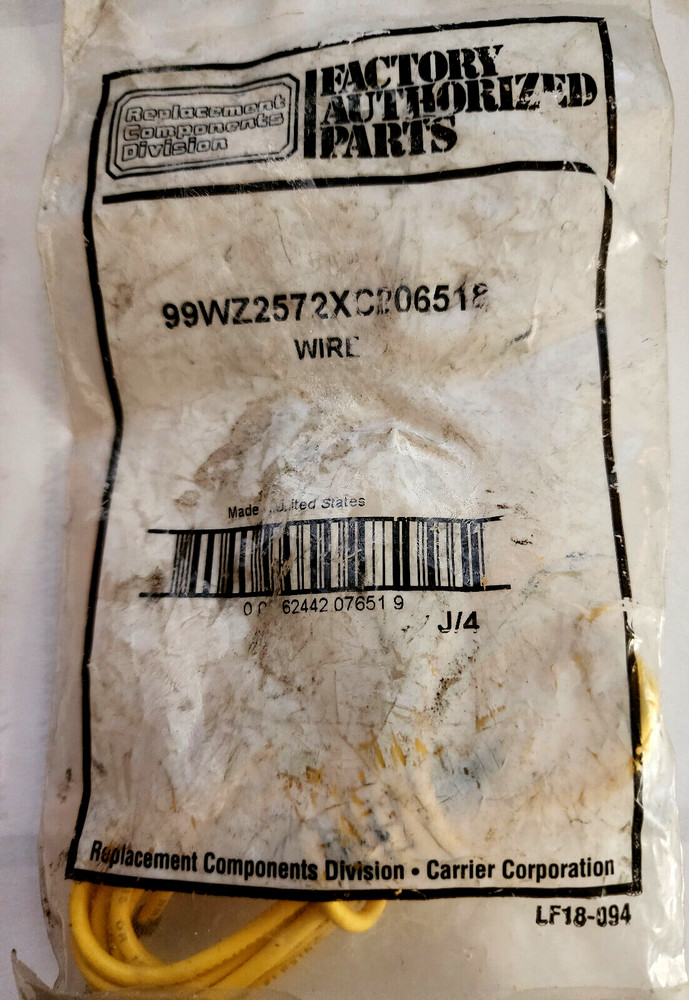 CARRIER BRYANT 99WZ2572XC206518 SENSOR WIRE