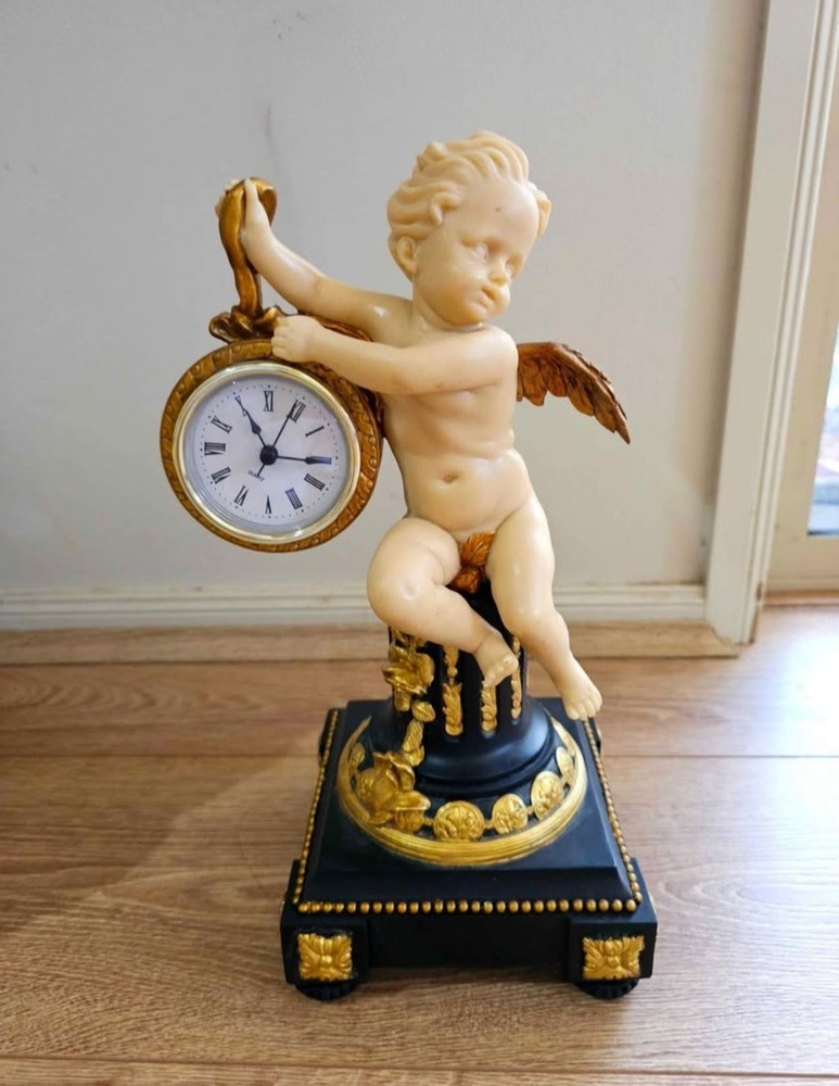 French Style Cherub Clock