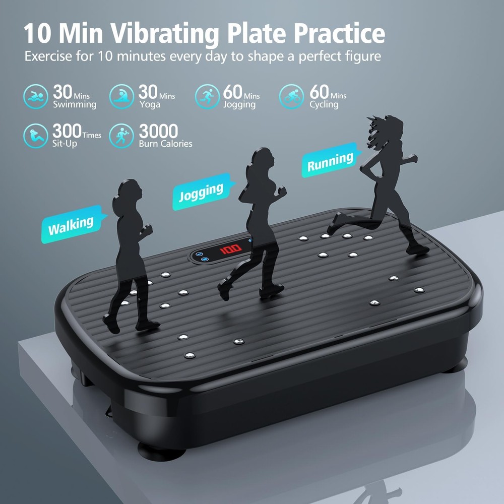 Vibration Plate Exercise Machine, Vibration Plate for Lymphatic Drainage 330 ...