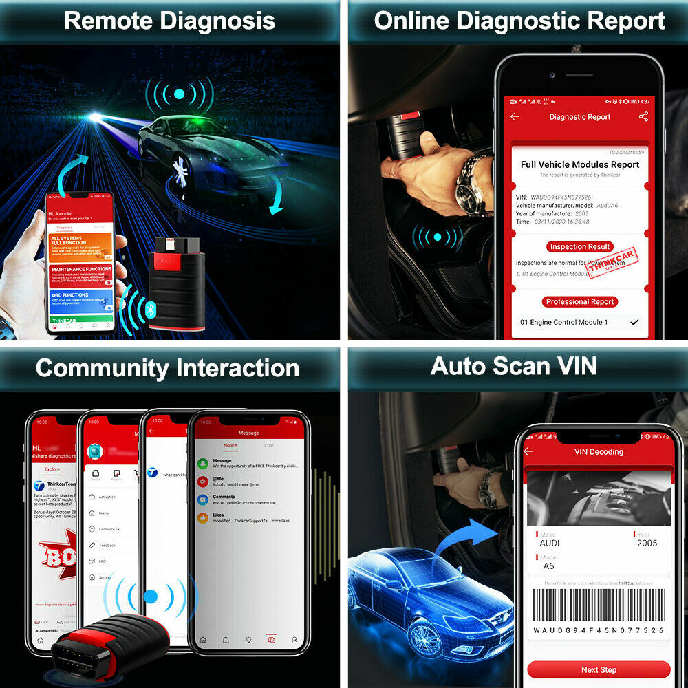 THINKDIAG All Brand Bidirectional OBD2 Scanner Diagnostic Tool OBDII Code Reader