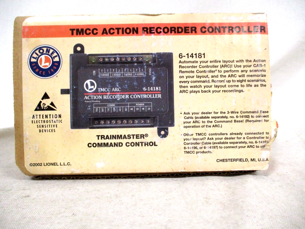 TMCC Action Recorder Controller 6-14181 Boxed B-90 (B-2)