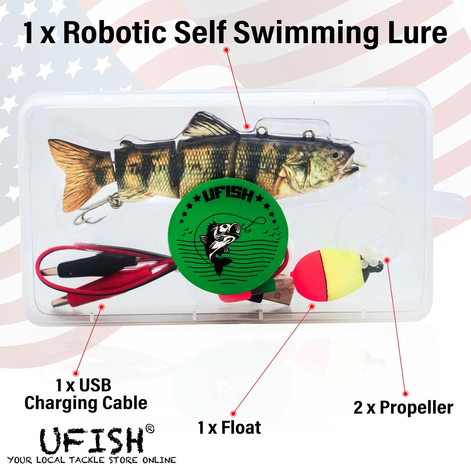UFISH Electronic Fishing Lure Bass Fishing Lures Animated Fishing Bait Tackle
