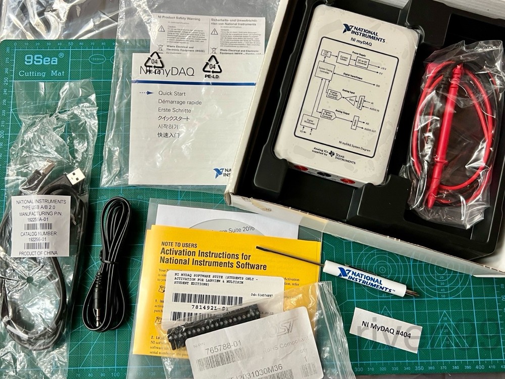 NI National Instruments USB myDAQ Kit + Probes for LabVIEW (#404)