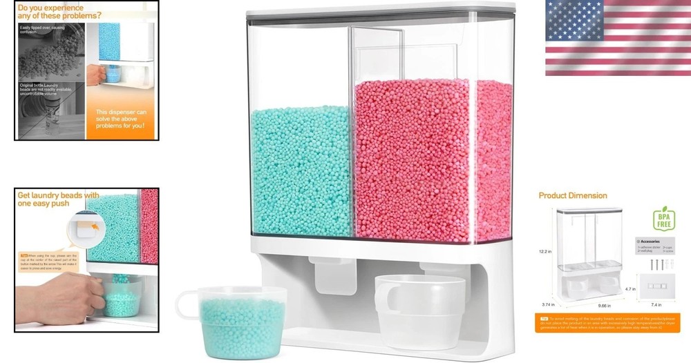 3000 ml Laundry Beads Dispenser - Prevents Clutter & Enhances Organization