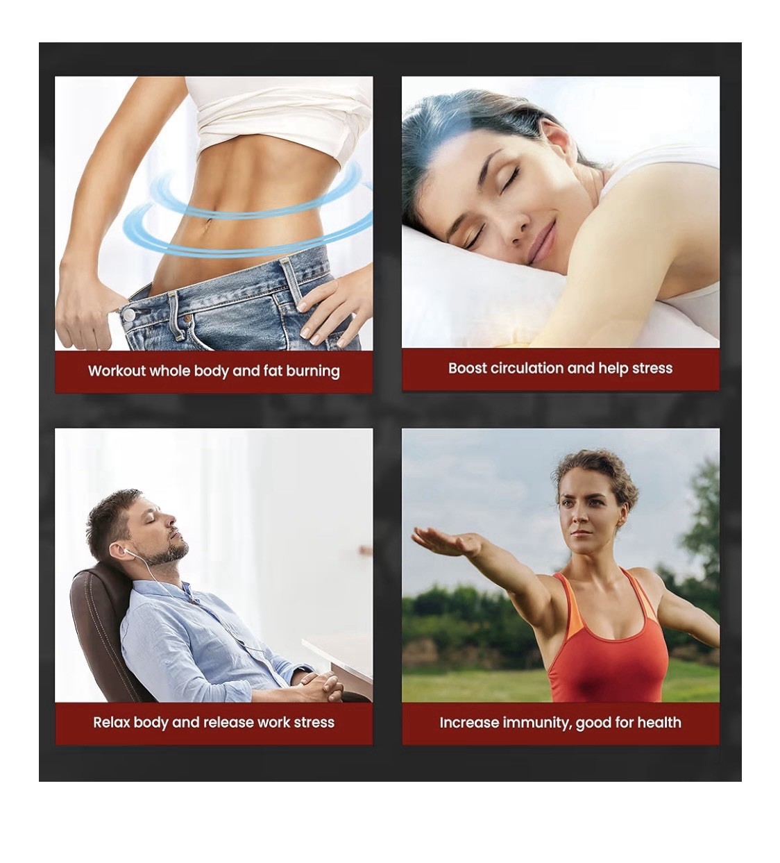 EILISON Fitmax 3D XL Vibration Plate Exercise Machine - Whole Body Workout Vibra