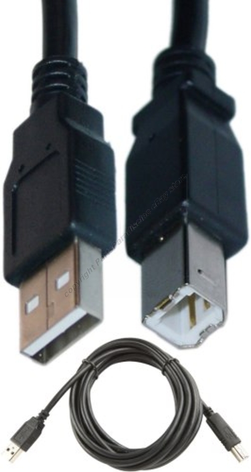 Lot100 10ft USB2.0 A~B AB Printer/Device/Scanner Cable/Cord/Wire PC/MAC {BLACK
