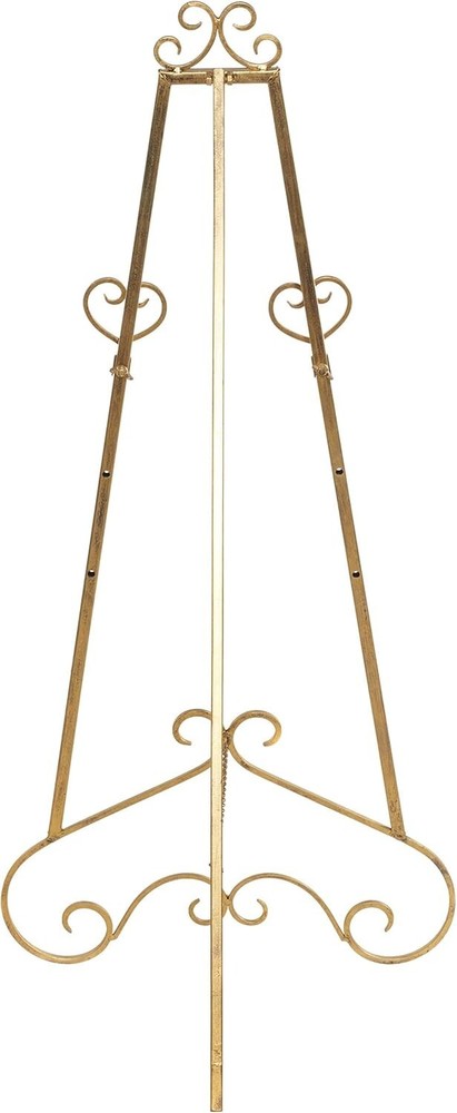 Metal Scroll Large Free Standing Adjustable Display Stand Easel with Chain Su...