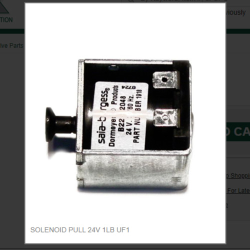 SOLENOID PULL 24V 1LB UF1 # 1918