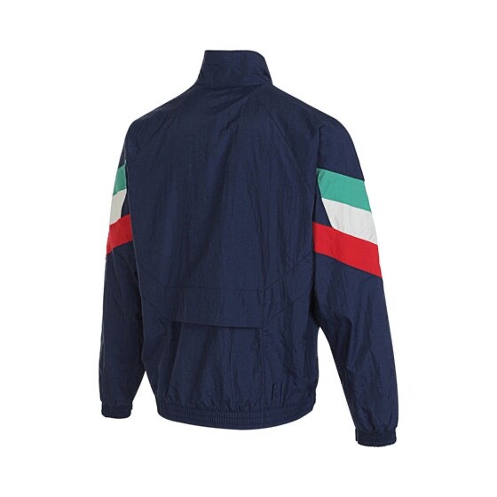 adidas Italy Originals Track Top Woven Track Jacket Retro Blue Classic Men Size