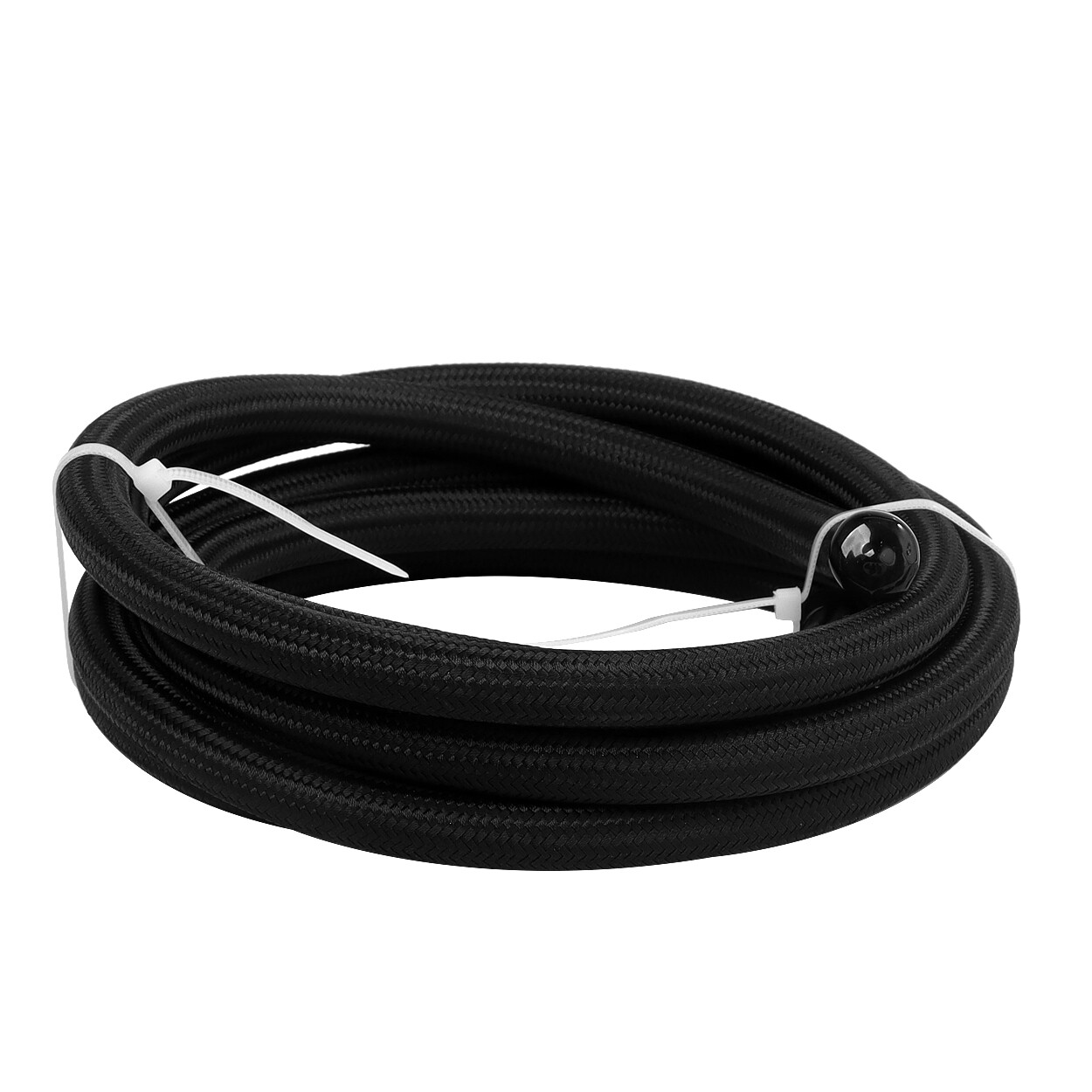 LokoCar PTFE E85 Fuel Line Hose Nylon Braided 6AN 8AN 10AN 3.3FT 10FT 20FT Black