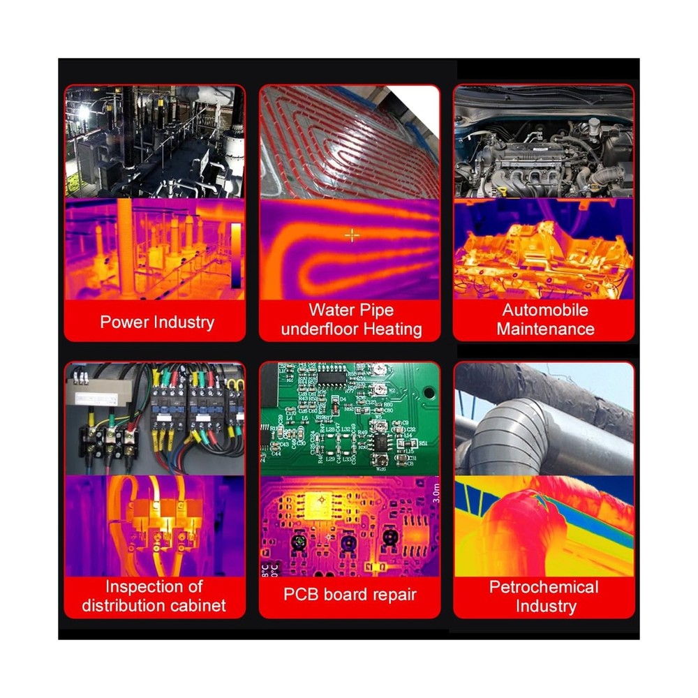 2 in 1 Thermal Imaging with 20000 Counts Multimeter Function Infrared Camera ...