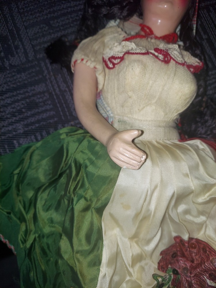 1940s Antique Composition Haunted Doll Hispanic