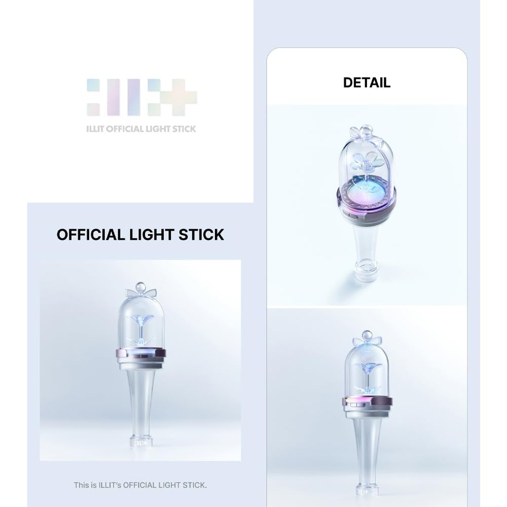 ILLIT Official Lightstick + 3 Extra photocards Set