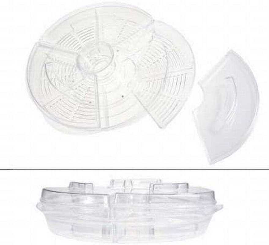 Appetizers on Ice with Lids, 16", Clear