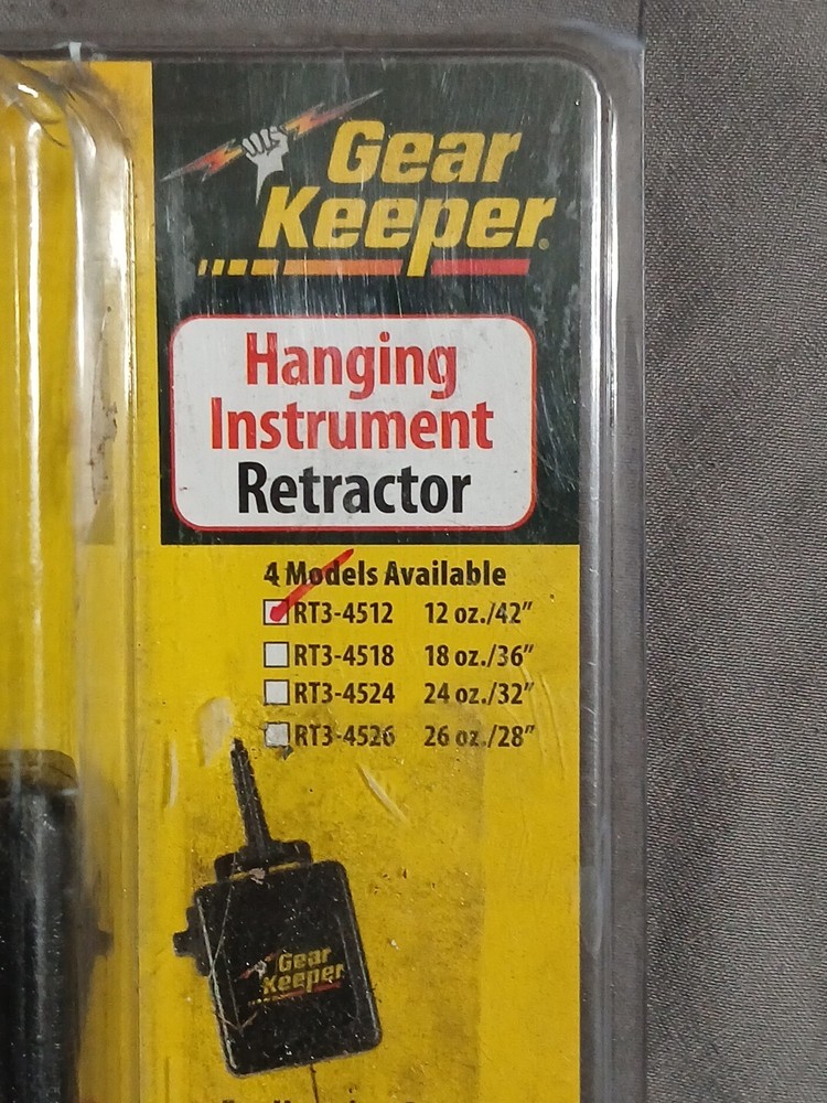 Gear Keeper Rt3-4512 Scanner Retractor,42 In. L,Plastic,Snap