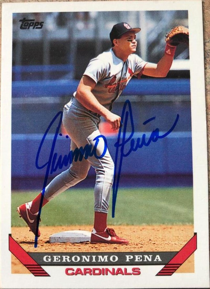 Geronimo Pena Autographed 1993 Topps #312