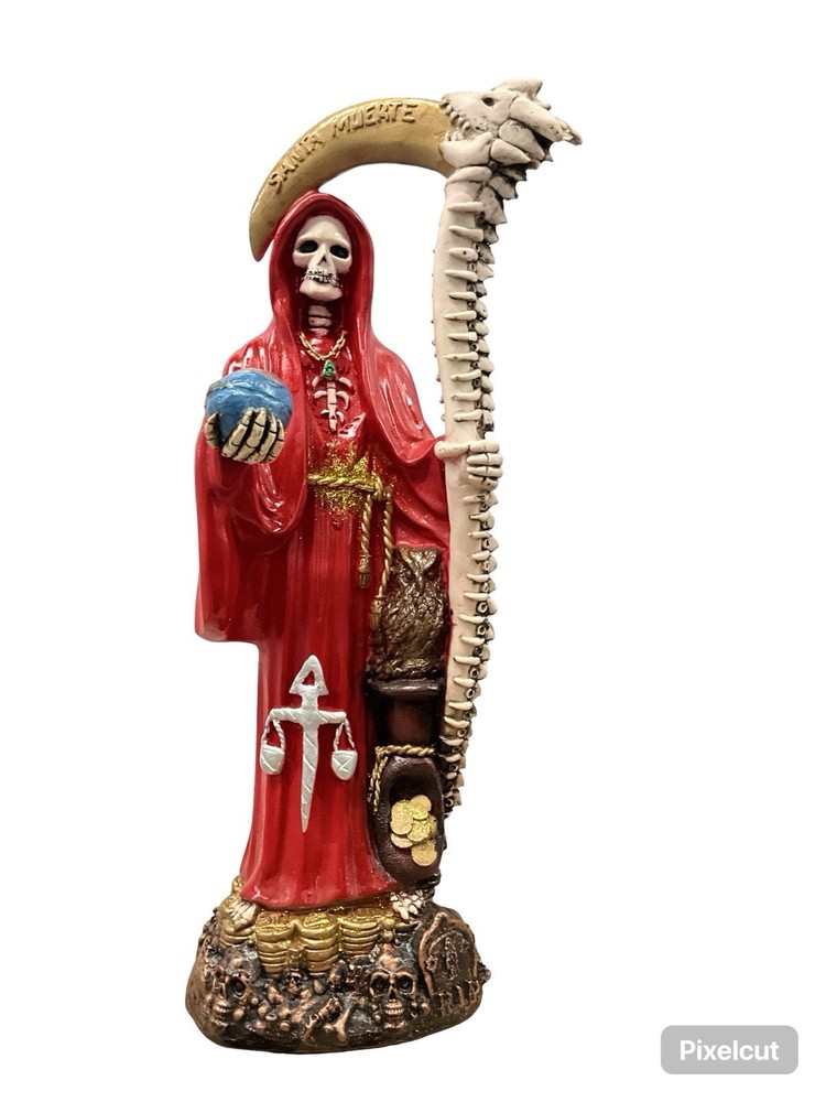 Santa muerte Dragon 20” Roja - Curada
