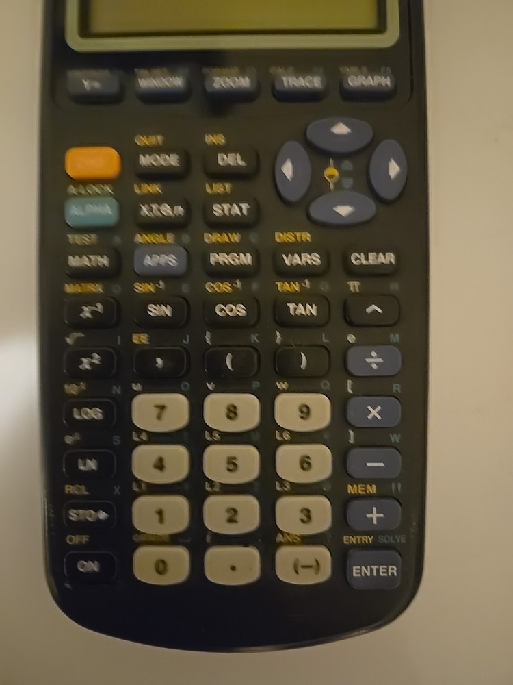 Texas Instruments TI-83 Plus Graphing Calculator Tested Working WITH COVER