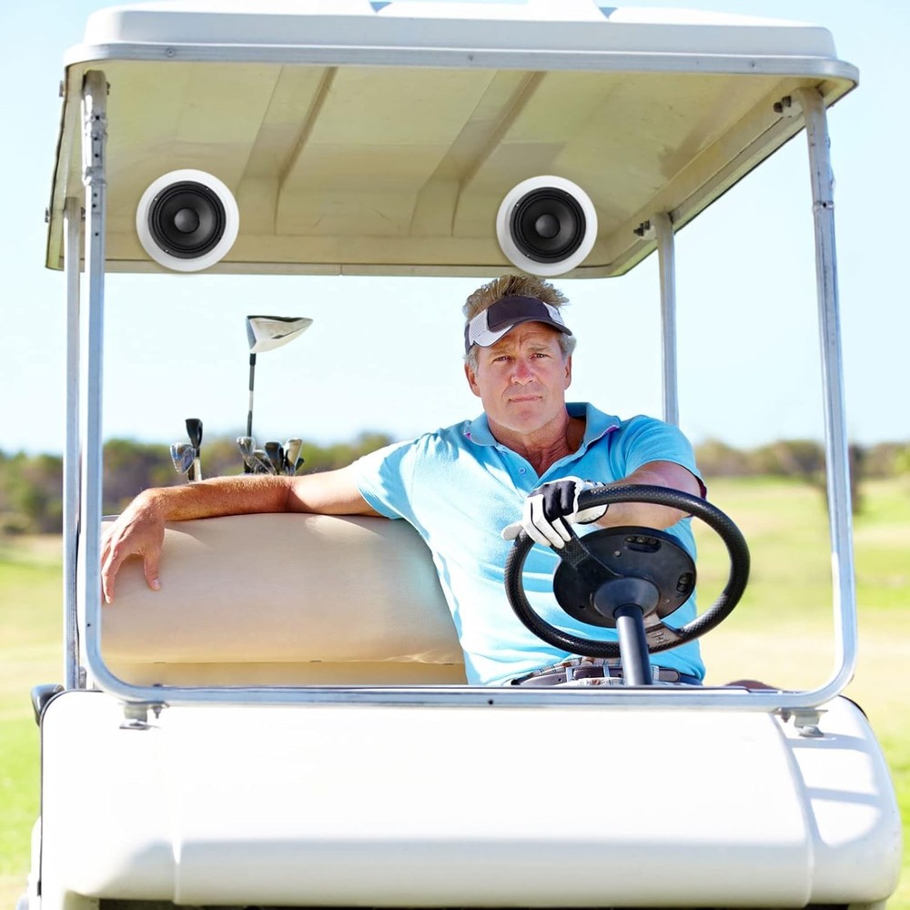 2 Pcs Universal Angled Speaker Enclosures Boxes Pods Surface Mount with Rubbe...