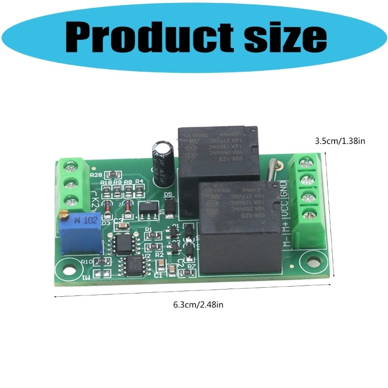Reversible DC24V Motor Driver Control Board with Adjustable 0.2A-10AOutput