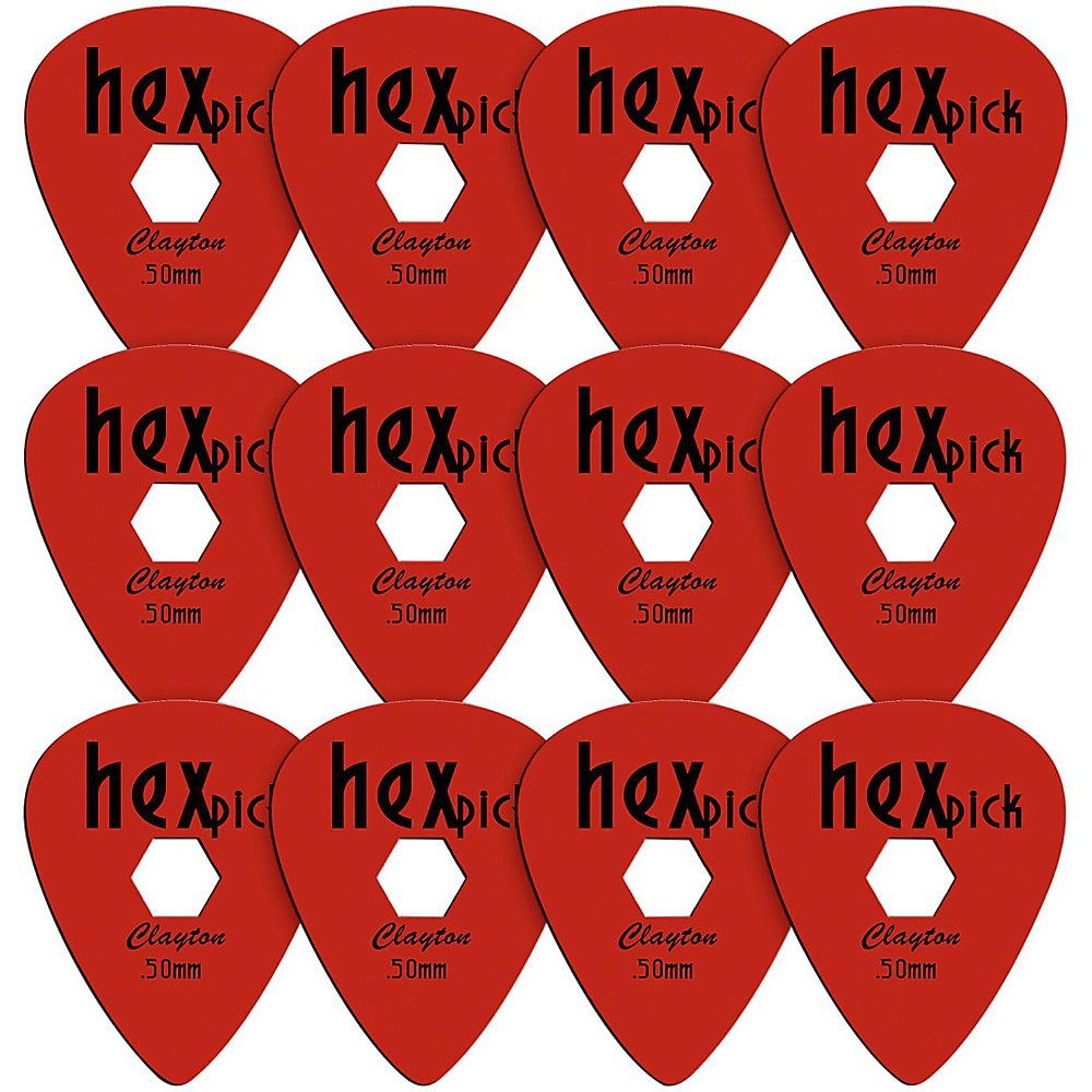 Clayton HexPick Guitar Picks - 12-Pack .50mm