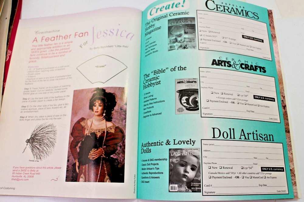Doll Costuming with Patterns January 2002