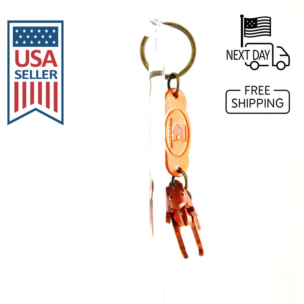 POODLE Handmade Leather Keyring