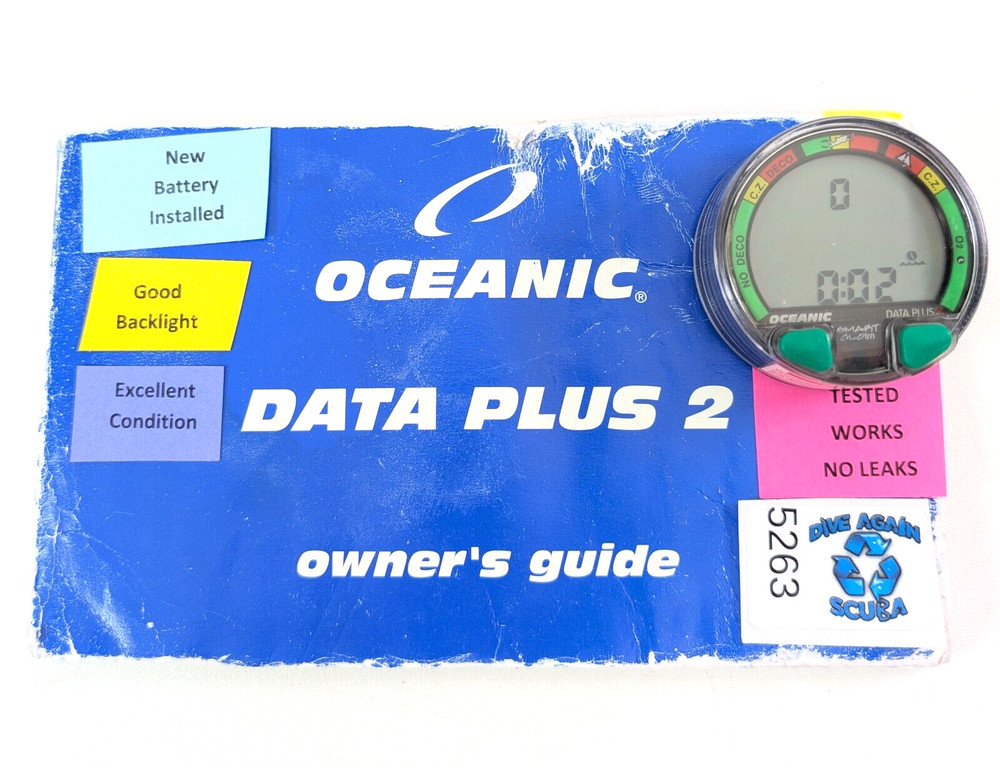 Oceanic Data Plus 2 Air & Nitrox Puck Module Scuba Dive Computer           #5263