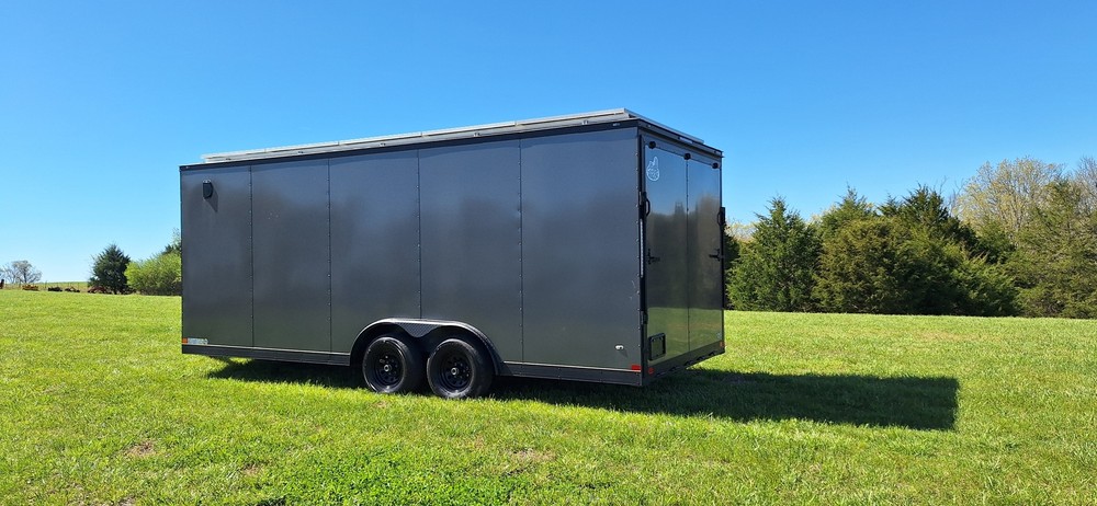 20' Enclosed SOLAR POWERED Offgrid Self-Sufficient Trailer - SOL-ARK 15K Version