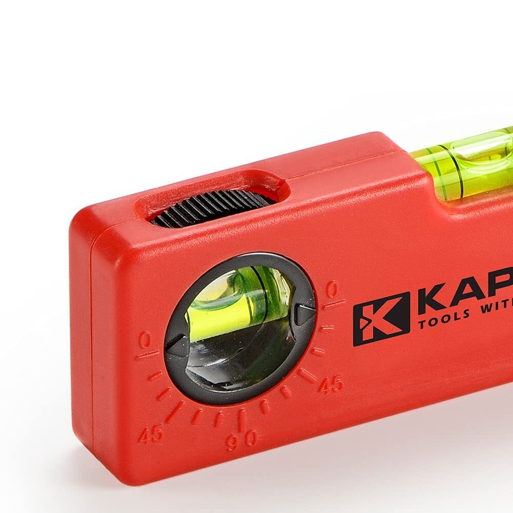 245 Mini Level With Angle Finder Features Horizontal Vial And Topscroll Adjustme